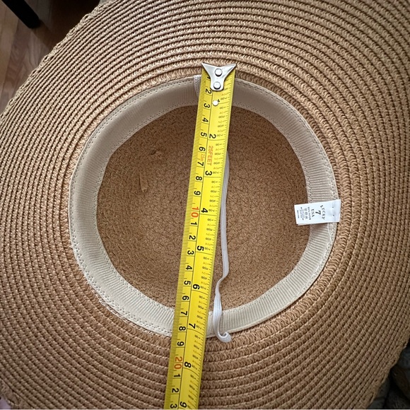 Lucky Brand Tan Straw Hat with Bow - Picture 5 of 5